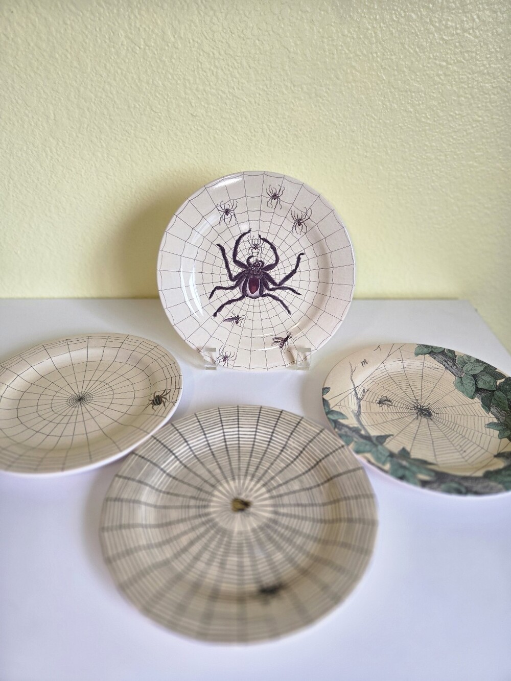 John Derian For Tartget. Halloween Spider Dessert Plates, Set Of 4